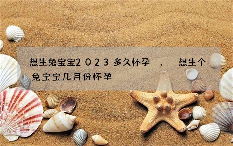 想生兔宝宝2023多久怀孕，想生个兔宝宝几月份怀孕